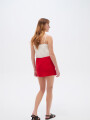 Falda Liral Rojo