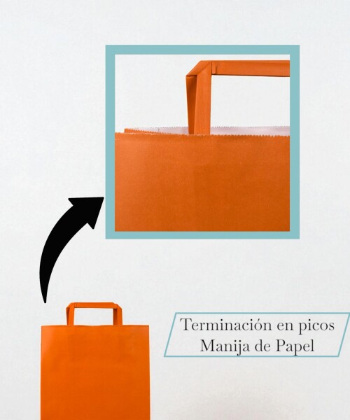 Bolsa lisa acuario 22x10x30 cm NARANJA