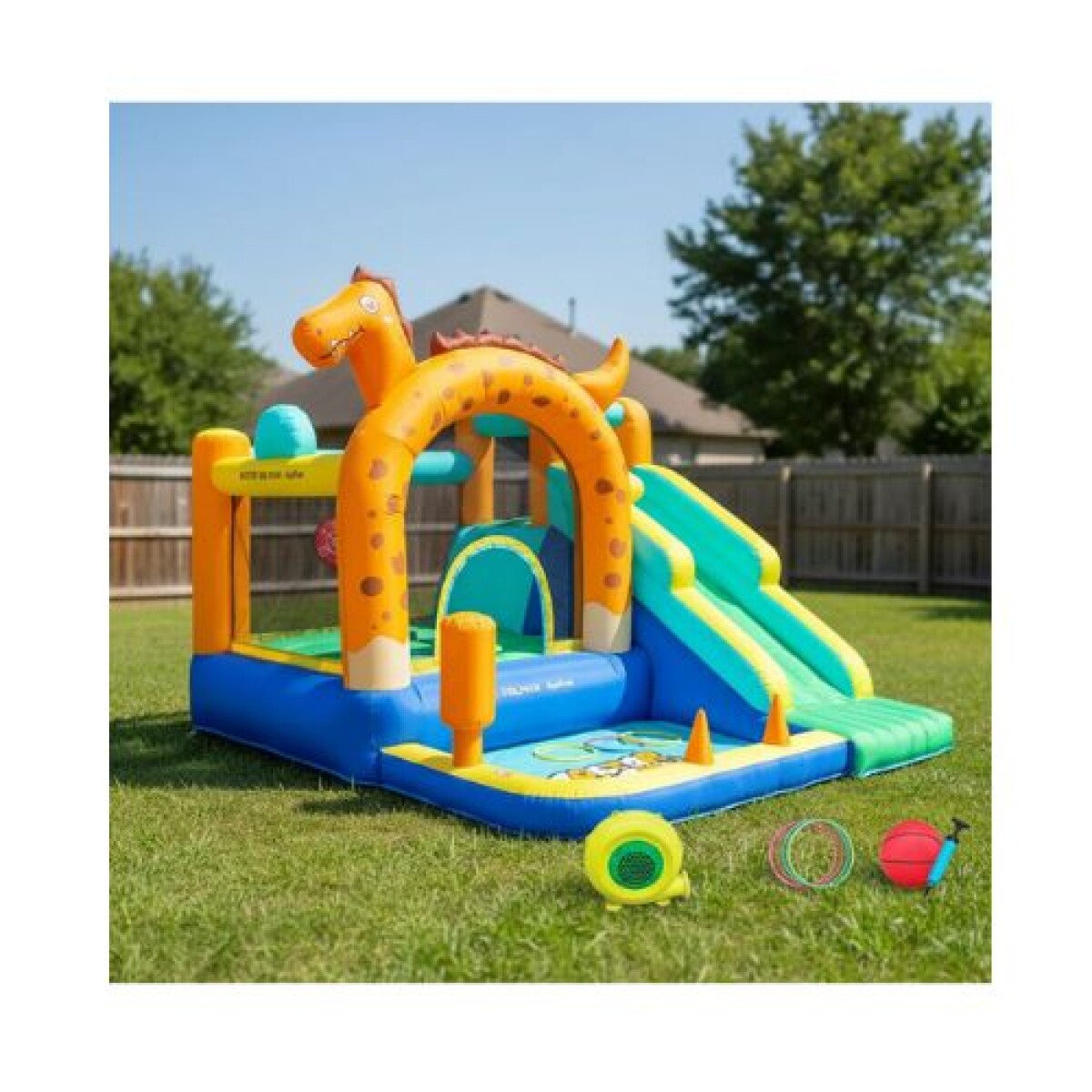 Castillo Inflable Dino Pelotero - Doctor Dolphin 