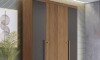 Ropero Buriti 4 Puertas - Linea Fit Marron/Grafito