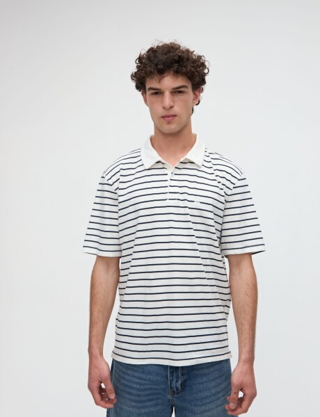 Remera polo Marin Off white Marino