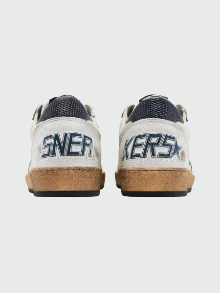 Golden Goose - BALL STAR LEATHER SNEAKER Alta Automática