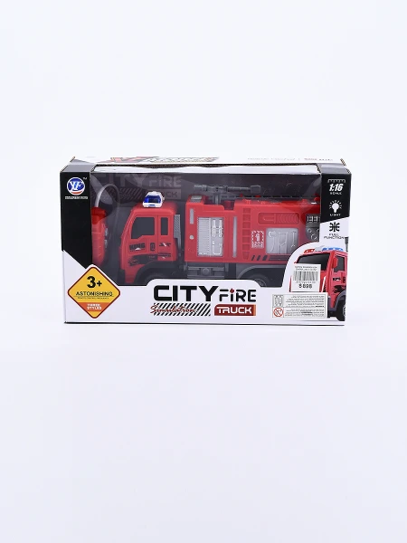 CAMION BOMBEROS CON CONTROL ROJO