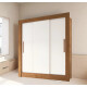 Placard Ropero 3 Puertas Corredizas Dormitorio Marrón