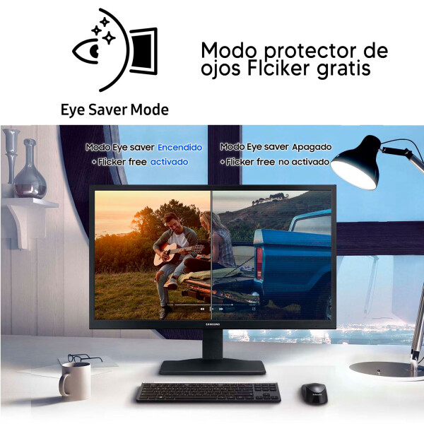 Monitor Essential Philips Ls24a336 Plano 24" Fhd MONITOR SAMSUNG 24" LS24A336NHLXZX