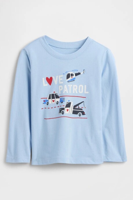 Remera Gràfico Toddler Niño Light Blue Shadow