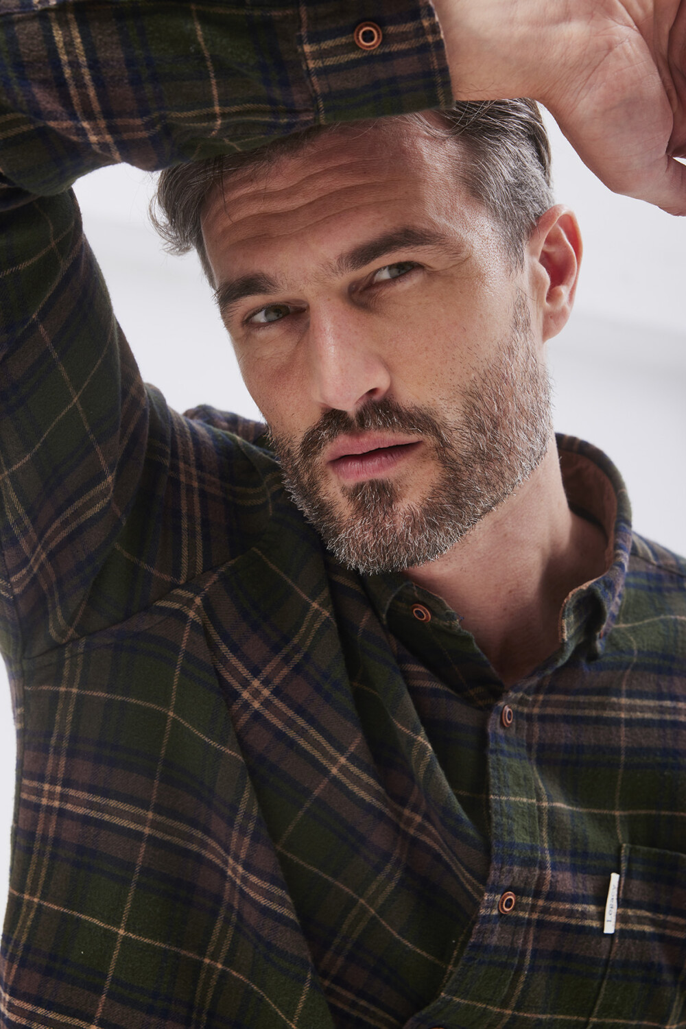 CAMISA LEÑADORA DE VIYELA Verde