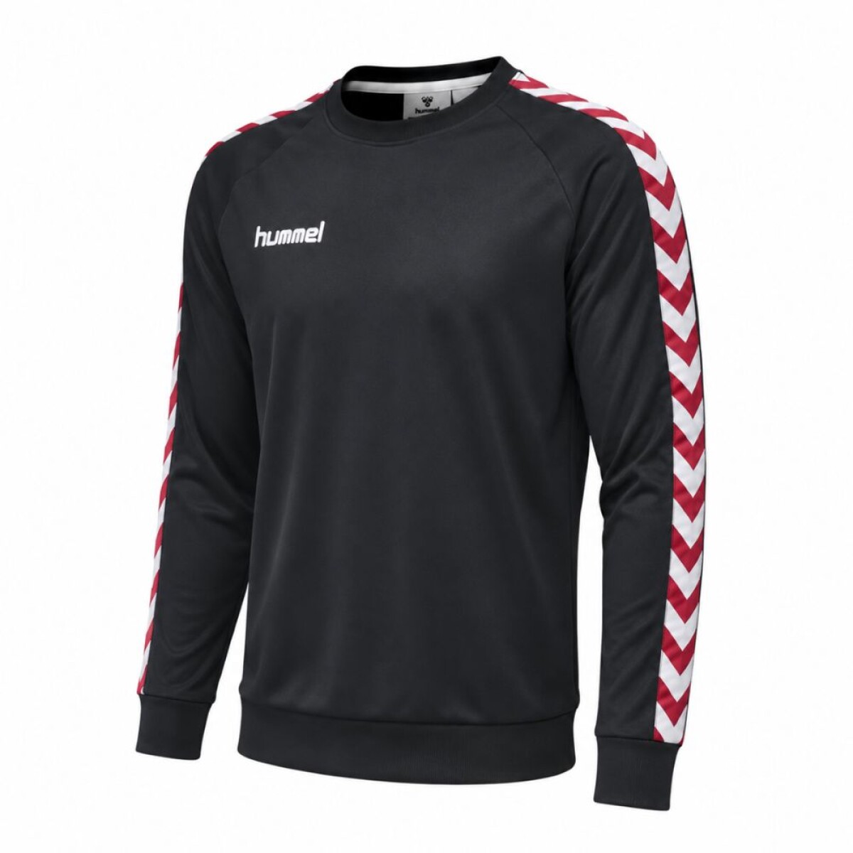 BUZO TIRA TEJIDA UNISEX - NEGRO ROJO 