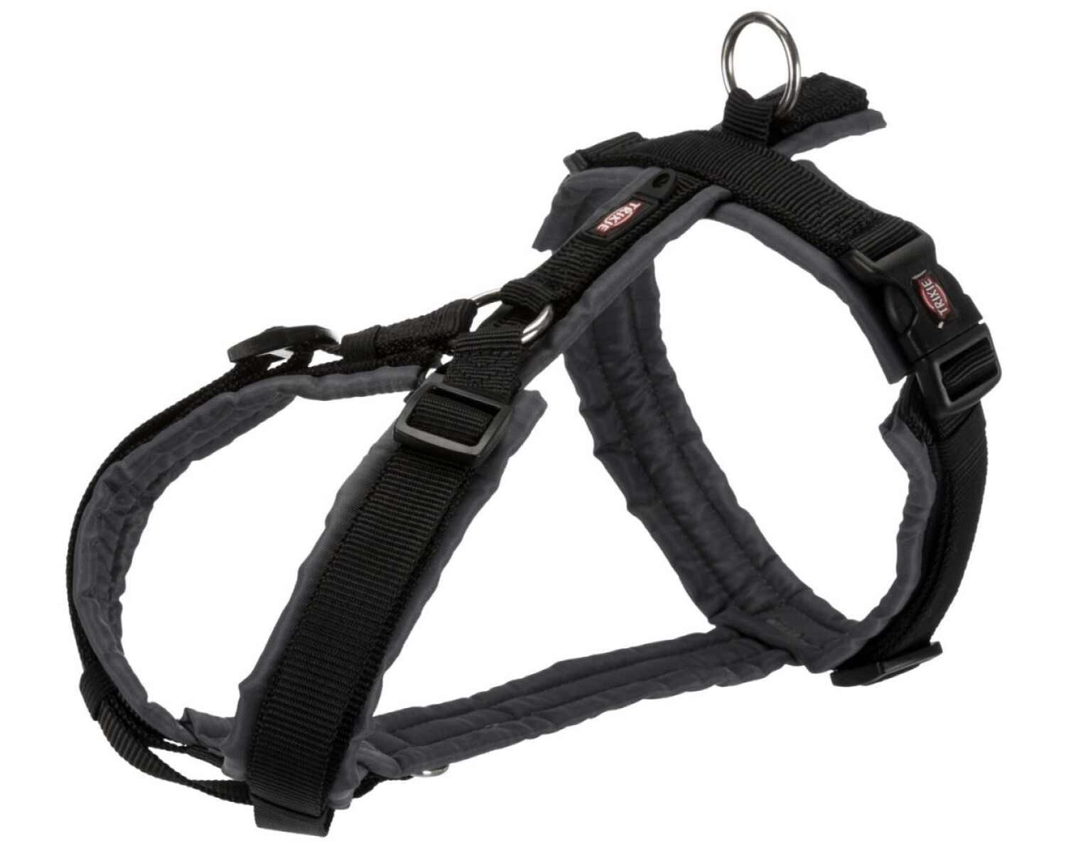 PREMIUM TREKKING HARNESS, S: 36–44 CM/15 MM, BLACK/GRAPHITE 