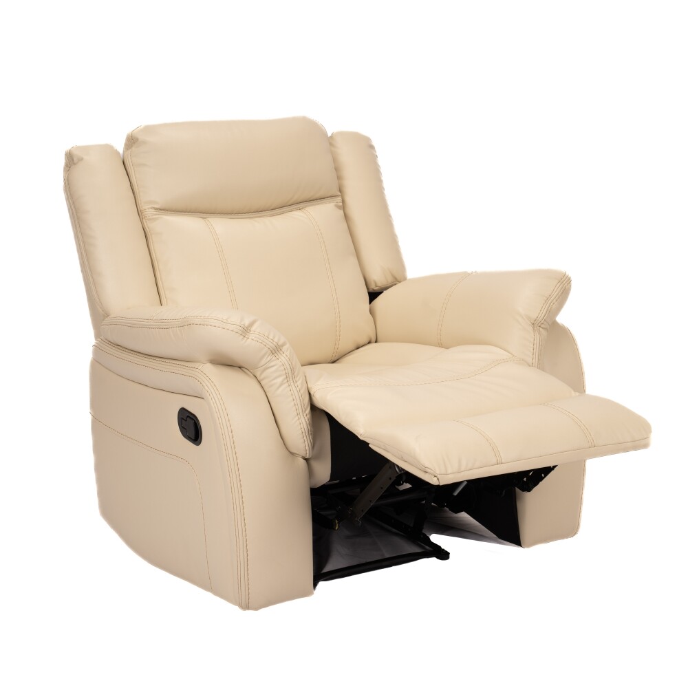 Sofá recliner Royal - 1 cuerpo Crema
