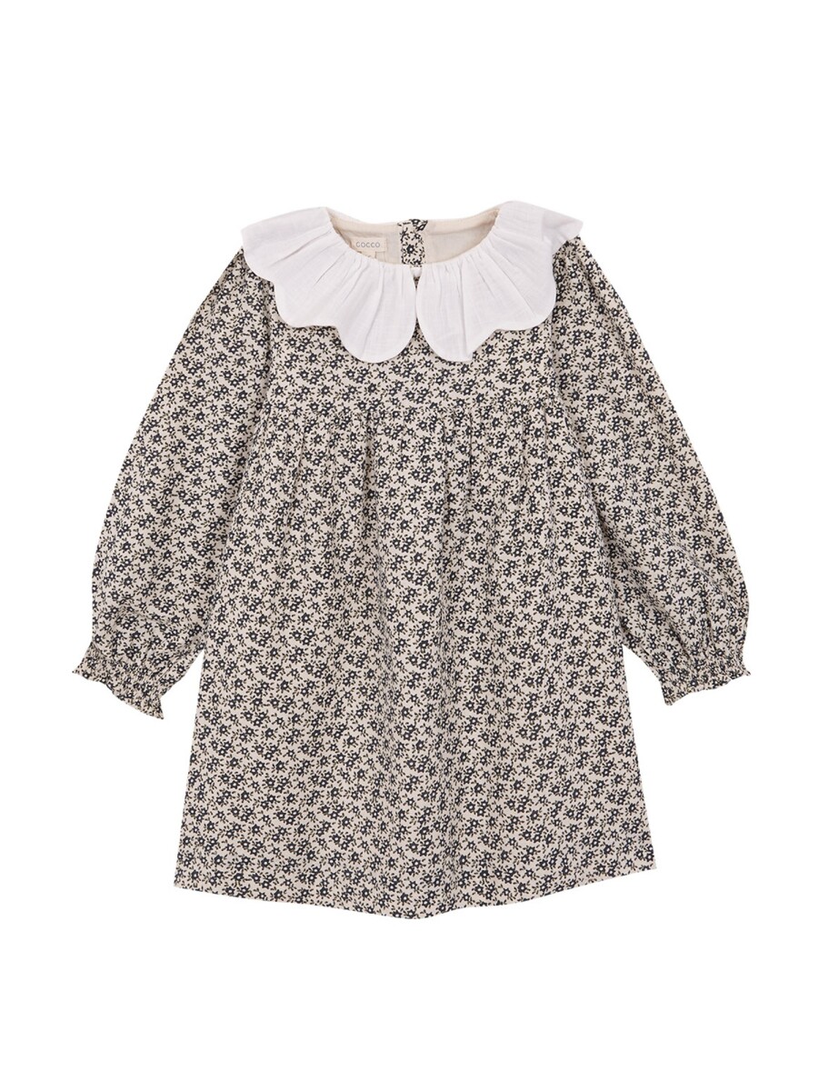 Vestido Florecitas Blanco Roto