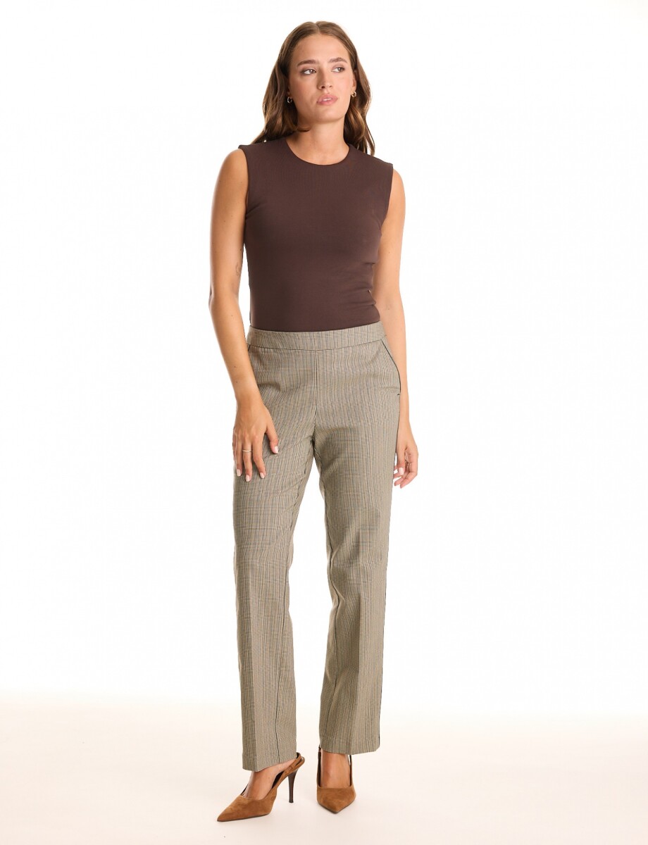 Pantalon Pull On Hou - Multi/beige 