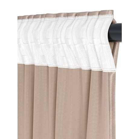 Cortina Austra 1X140X300 Terciopelo Topo