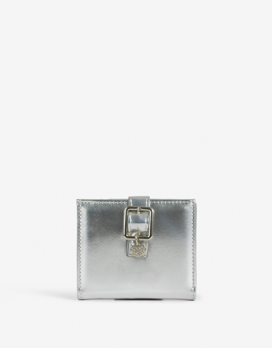 Billetera Snap Plateado 