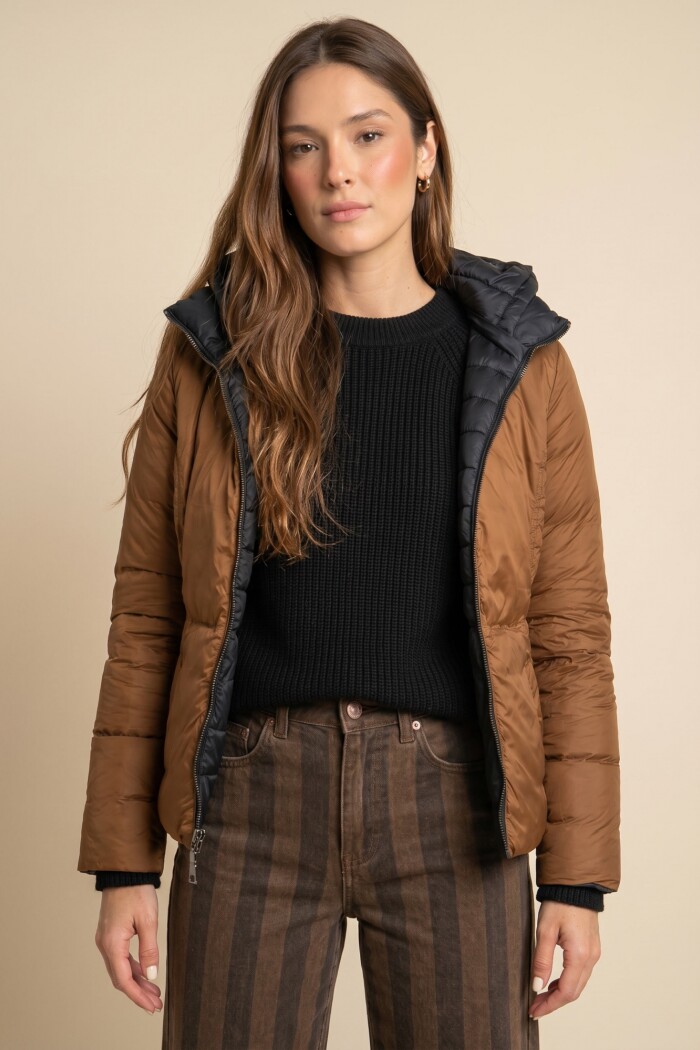 Campera Reversible Negro