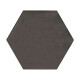 PORCELANATO PISO Y PARED DE 19.8X22.8 HEXAGONAL NEGRO MATE SERIE KRATIS PALOROSA GAMAS DE NEGRO