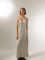 Vestido Legranda Plateado