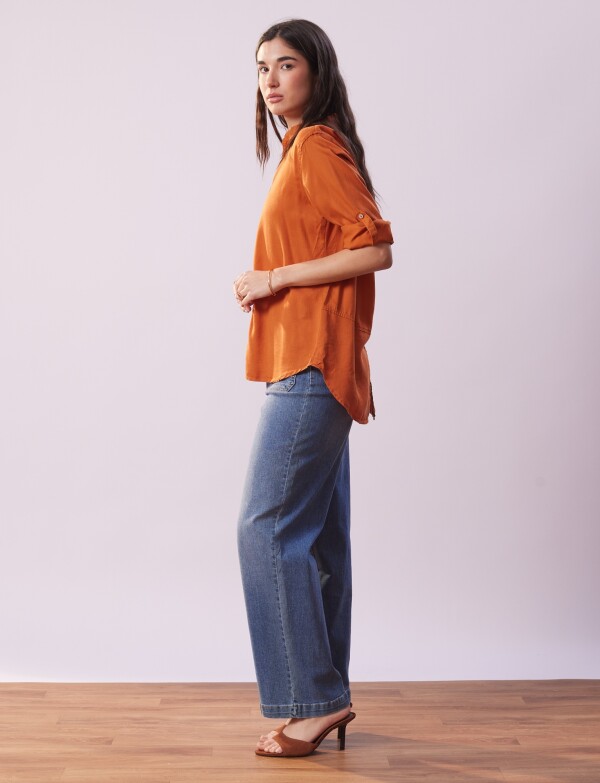 Camisa Tencel TERRACOTA