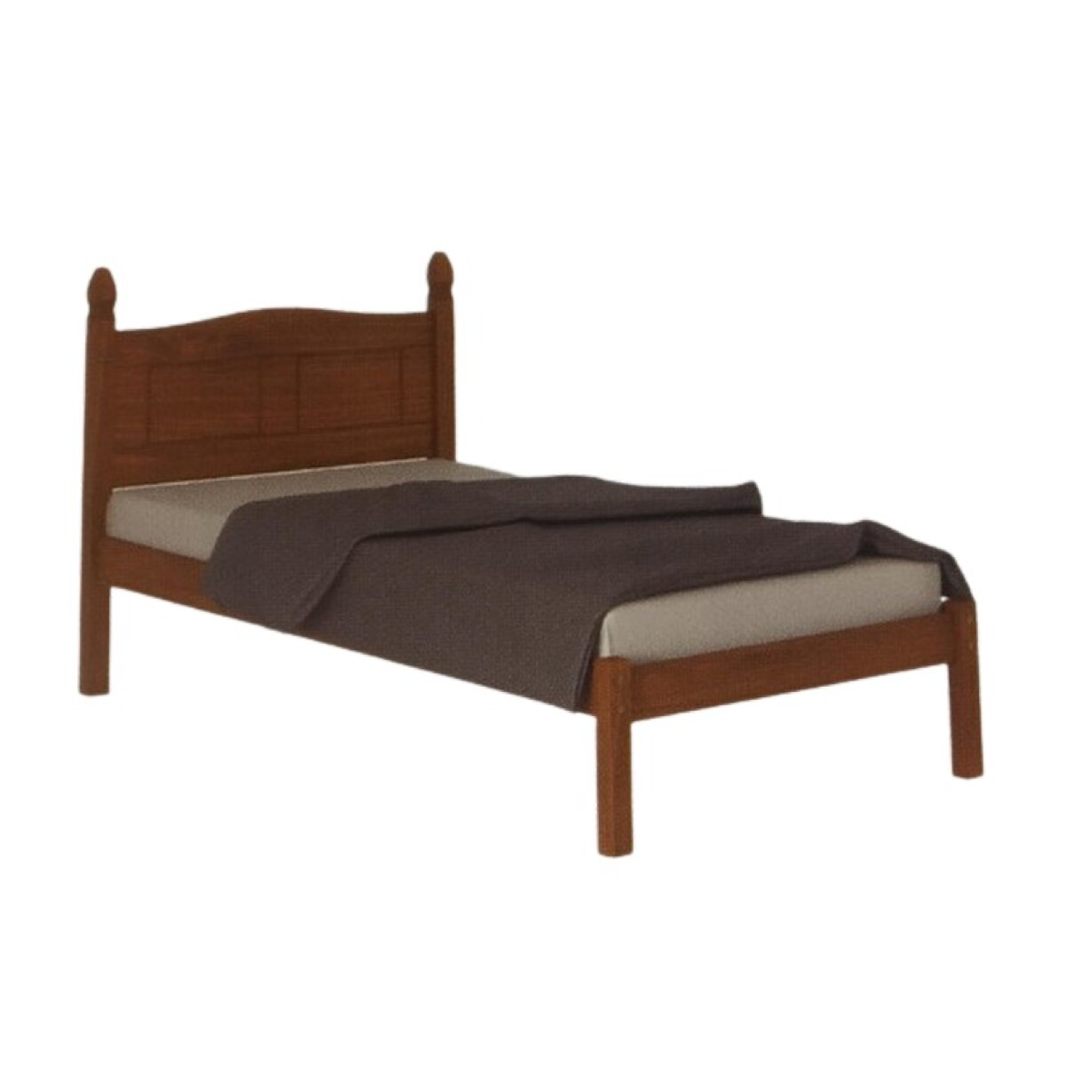 CAMA 1 PLAZA MIEL ACETINADO 1522 