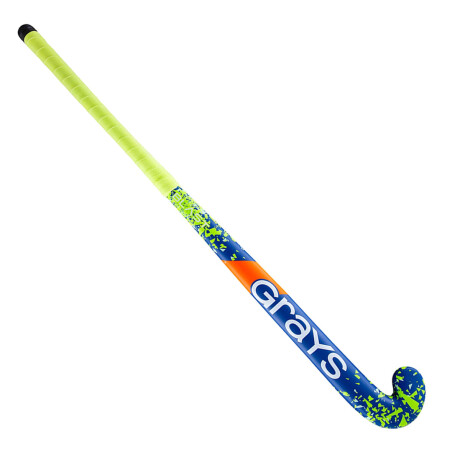 Palo Hockey Grays Profesional Reforzado Fibra Ultra Blast - Azul/Verde - 33