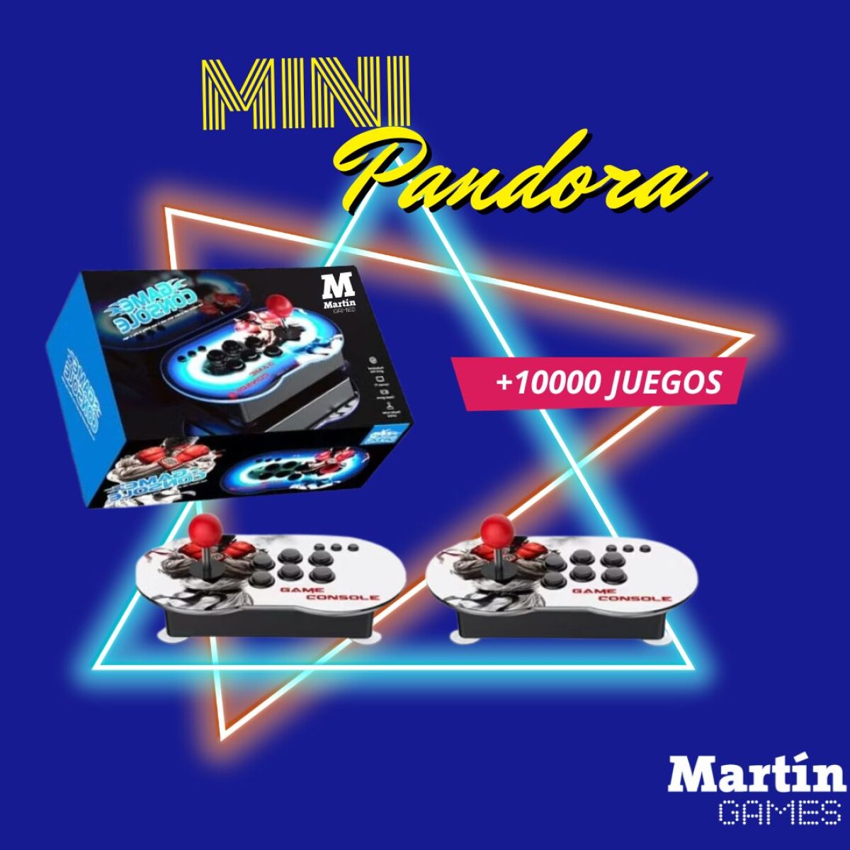 MINI PANDORA CON 2 JOYSTICKS Y 10000 JUEGOS 