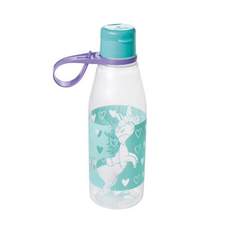 Botella Plástica Abre Fácil Unicornio 530 ml U