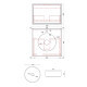 MOBILIARIO BAÑO BACHE MDF MELAMINA LAQUEADO GAMAS DE BLANCO GAMAS DE BLANCO