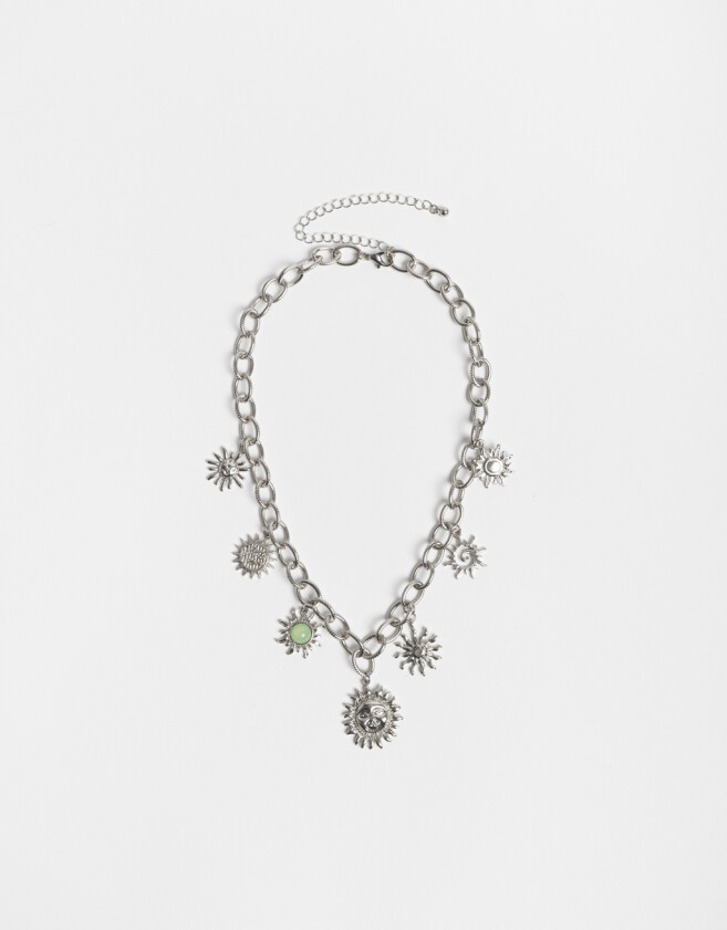 Collares Cortos Soles Collar Corto De Soles - Plateado