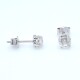 Caravanas en oro 18k blanco y brillantes Caravanas en oro 18k blanco y brillantes