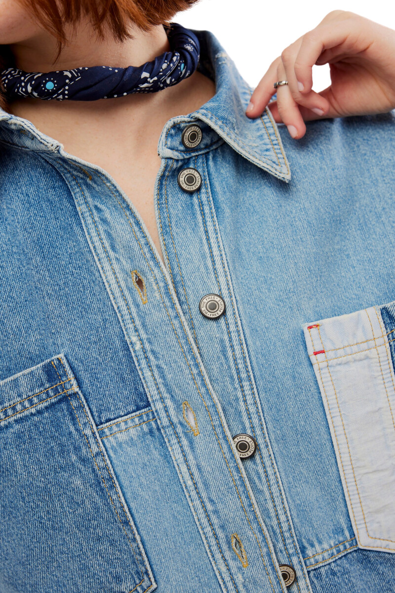 CAMISA DENIM MOUNTAIN ROADS Azul