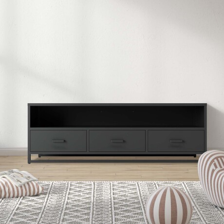 RACK PARA TV 3C METAL NEGRO OLIVIA