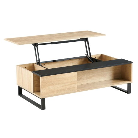 MESA RATONA REBATIBLE MDF-Y-METAL NEGRO ENZO NEG/NAT