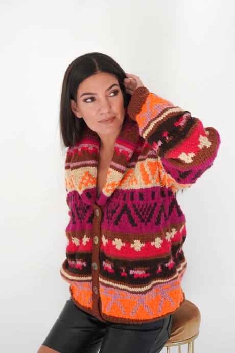 Saco Rosly Lana Fucsia