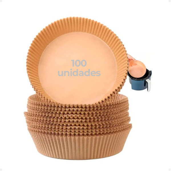 Molde de Papel Antiadherente Para Freidora de Aire de 16 CM y 100 Unidades Molde de Papel Antiadherente Para Freidora de Aire de 16 CM y 100 Unidades