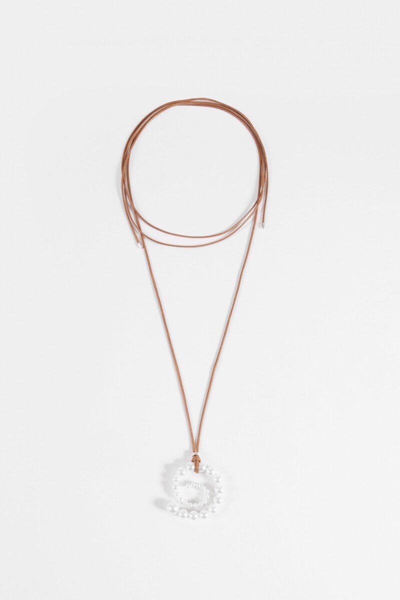Collar espiral blanco