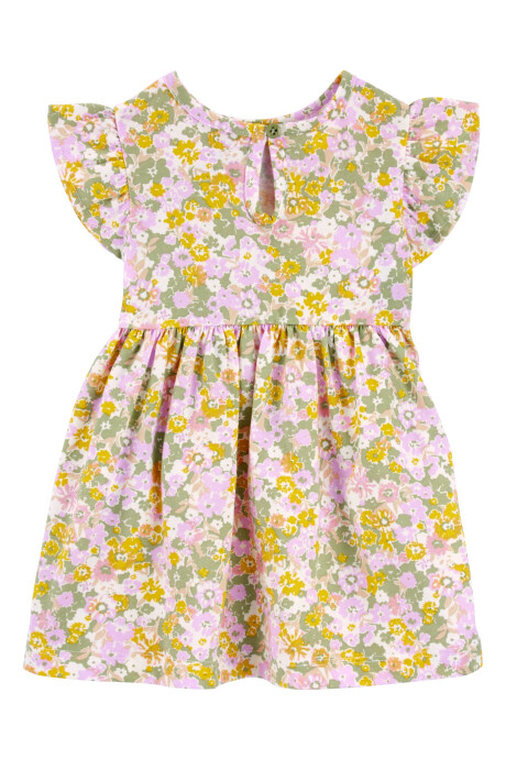 Set dos piezas de algodón, vestido y monito bombachudo Set dos piezas de algodón, vestido y monito bombachudo