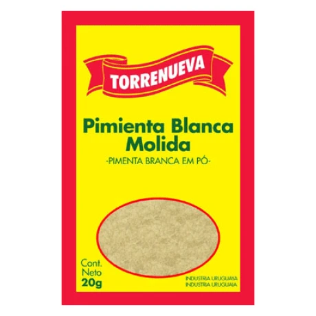 PIMIENTA BLANCA MOLIDA TORRENUEVA 20GR PIMIENTA BLANCA MOLIDA TORRENUEVA 20GR