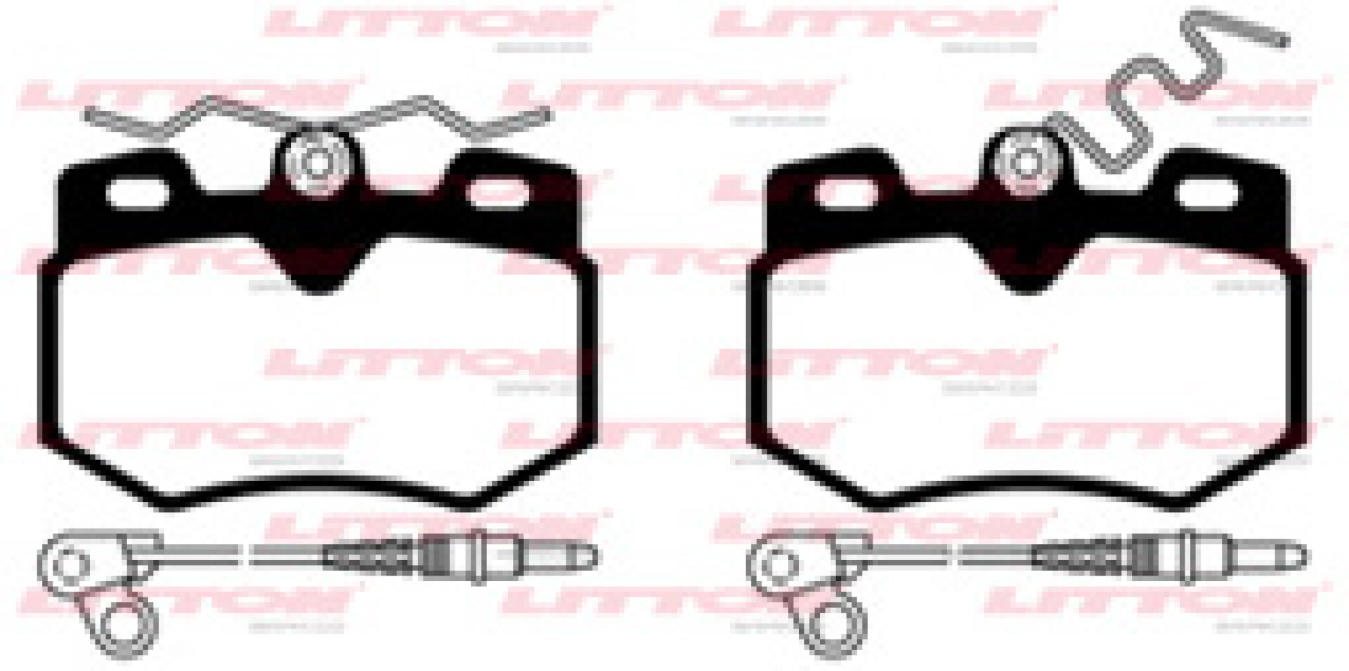 PASTILLAS DE FRENO CITROEN - PEUGEOT CITROEN C15 CON SENSOR X4 LITTON 