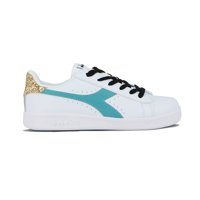 Championes Mujer Diadora Knock On Blanco-Aguamarina