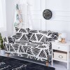 Funda sillón 1 cuerpo estampada Triangulos Negros
