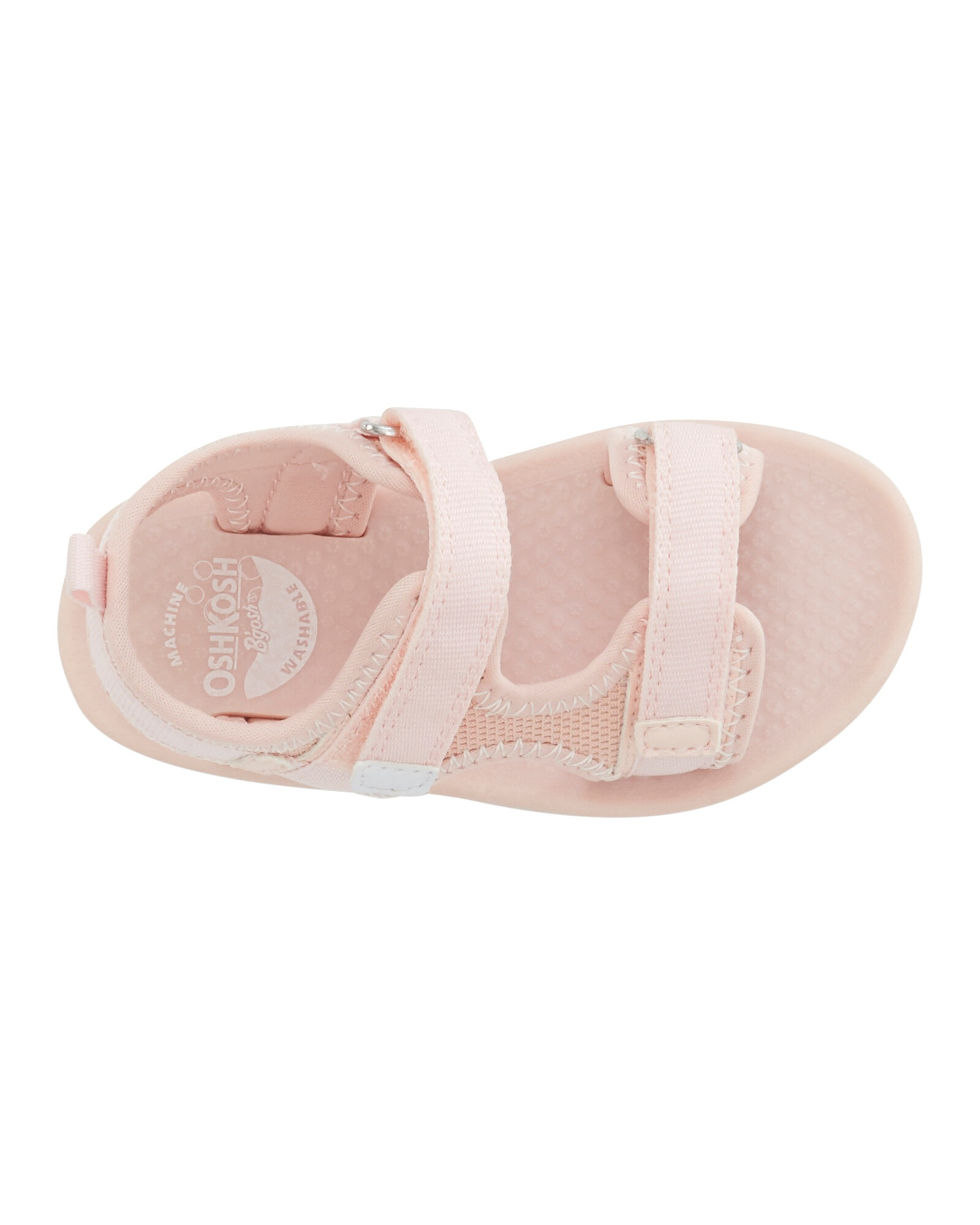 Sandalias con velcro, rosadas Sandalias con velcro, rosadas