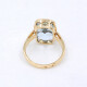 Anillo En Oro 18K Con Aguamarina Anillo En Oro 18K Con Aguamarina