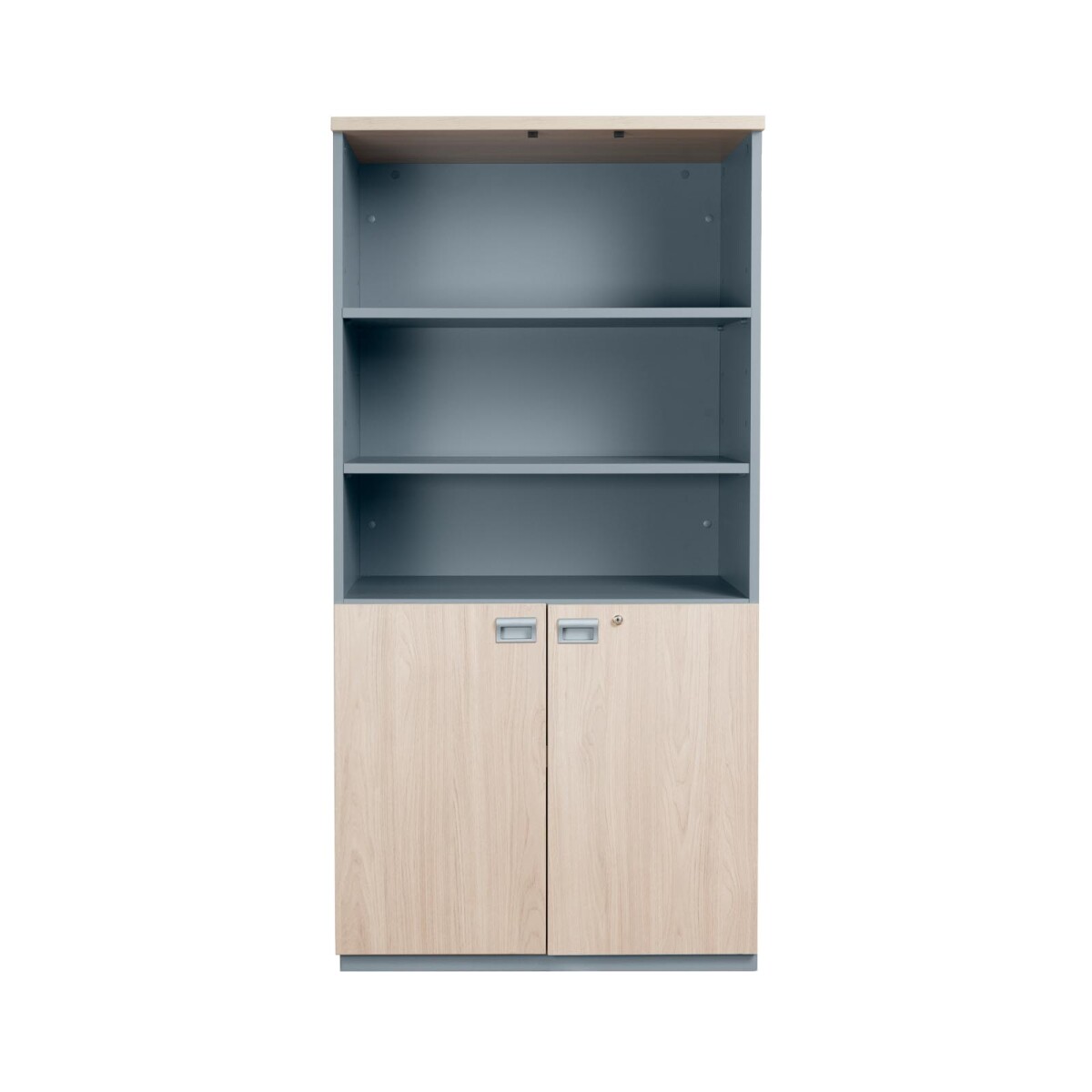 BIBLIOTECA - MADERA NATURAL-BEIGE WORK 2P 