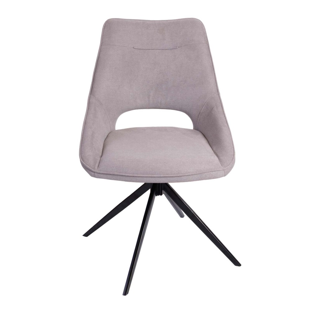 SILLA DE OFICINA TELA-Y-POLIPROPILENO GRIS CHRISTIE