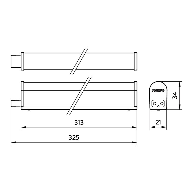 "ARTEFACTO LINEAL ""BATTEN"" LED 3,6W 3000K L300MM" "ARTEFACTO LINEAL ""BATTEN"" LED 3,6W 3000K L300MM"