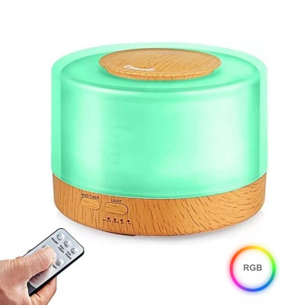 Aromatizador Vaporizador Humidificador Madera Led 500ml Aromatizador Vaporizador Humidificador Madera Led 500ml
