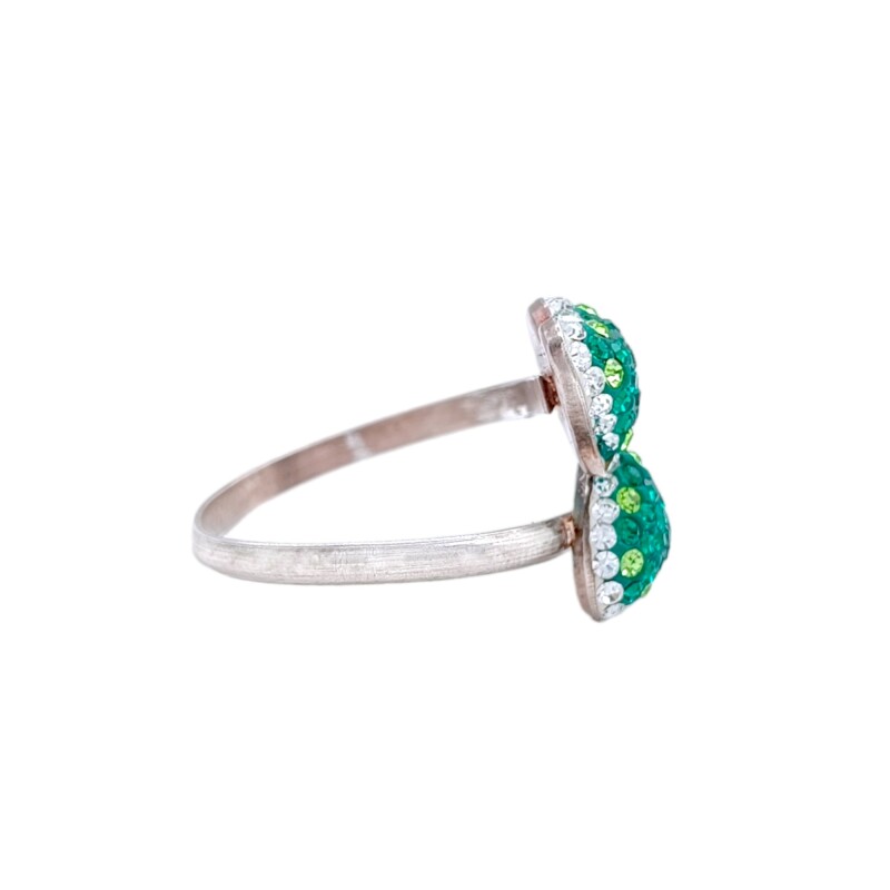 Anillo Corazón-Plata 925 Ajustable-Piedra Zirconia-AN3257 conpiedra