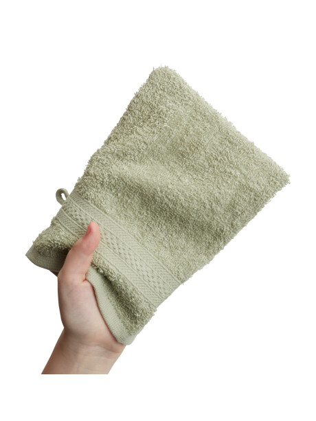 Manopla baño UPPSALA 14x20 verde claro Manopla baño UPPSALA 14x20 verde claro