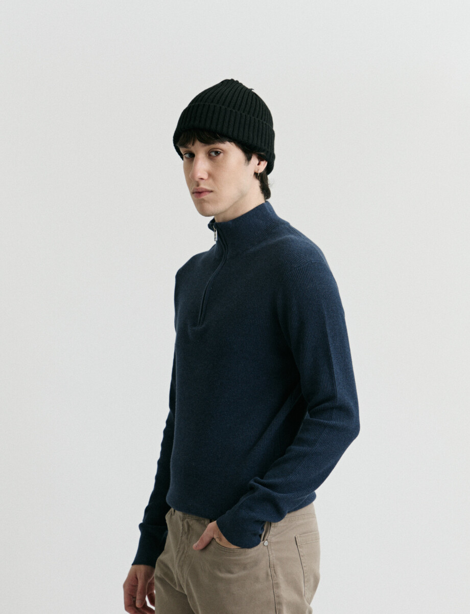 CARDIGAN HARRY - Azul Piedra Melange 