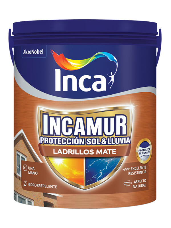 INCAMUR LADRILLO MATE - 4 LT N/A